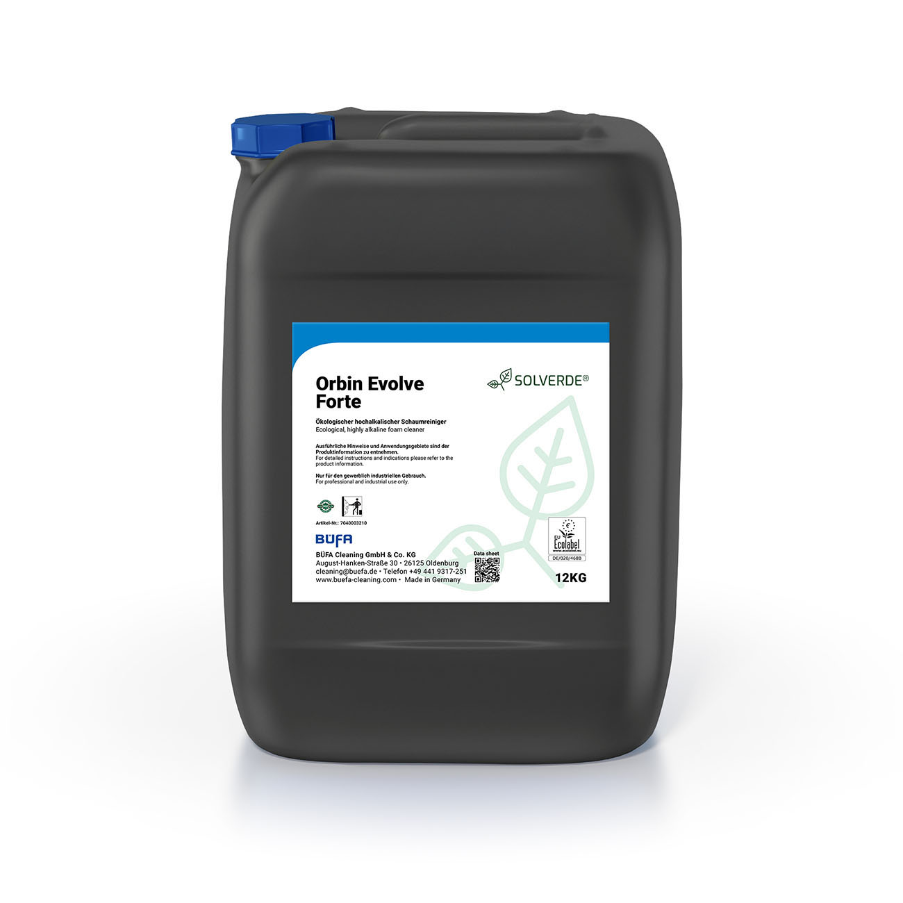 Orbin Evolve Forte: Hochalkalischer Schaumreiniger auf ökologischer Basis 12 KG - BÜFA