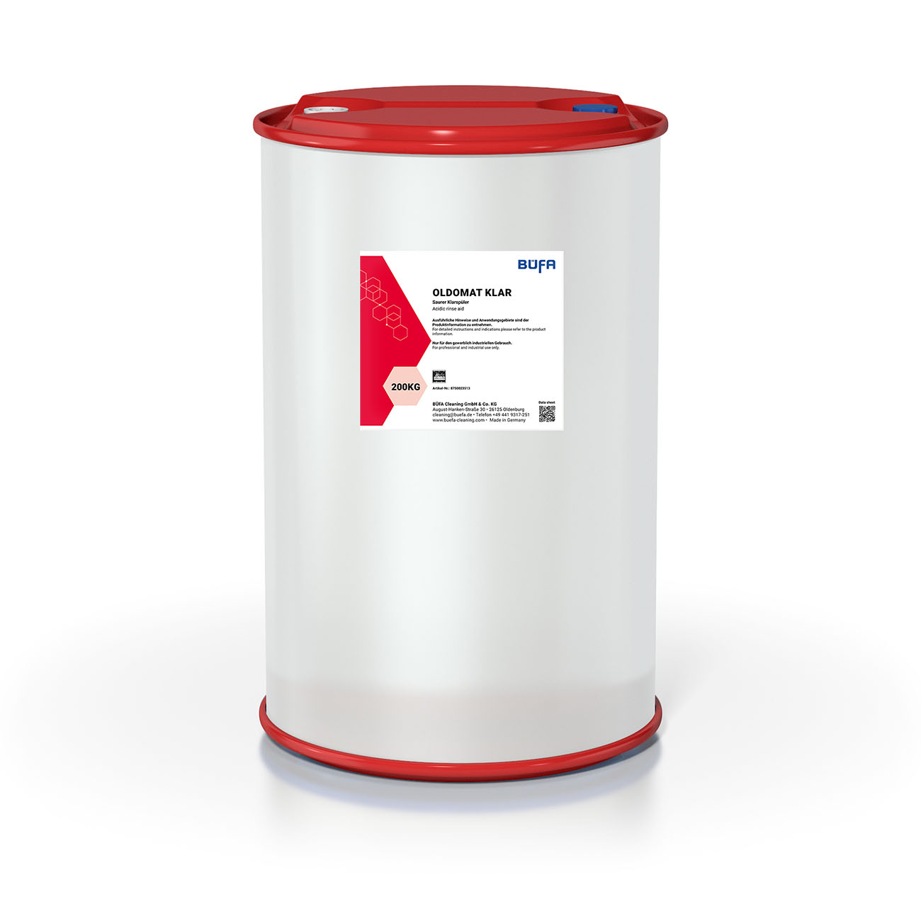 Oldomat Clear: Zuurspoelmiddel 200 KG - BÜFA