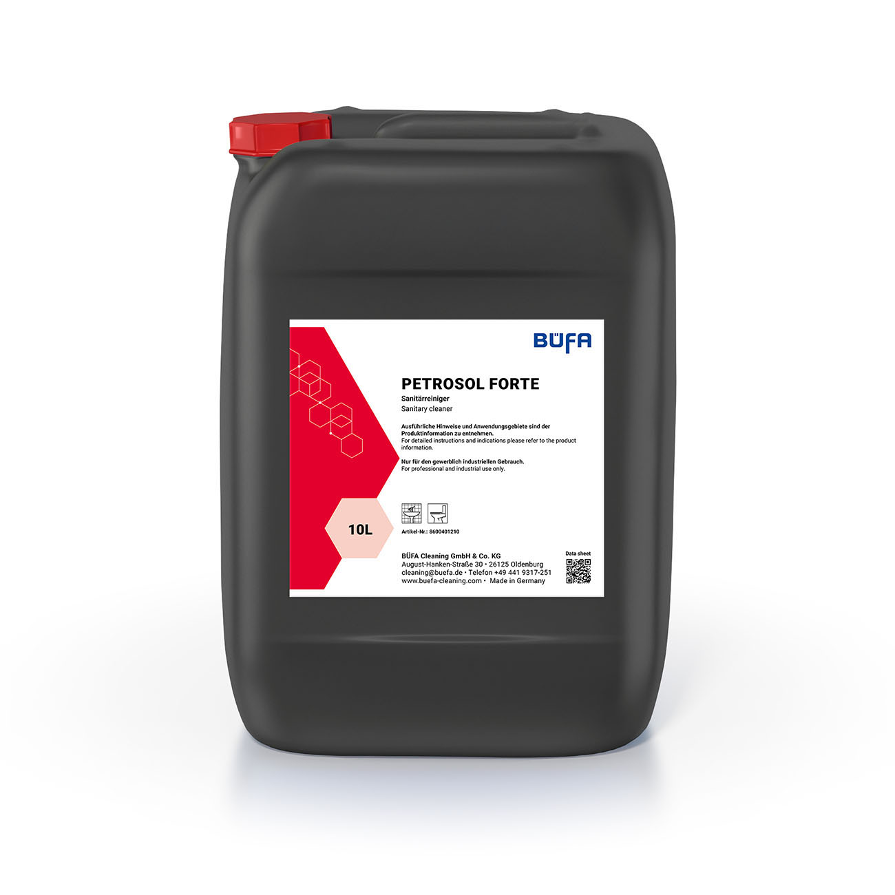 Petrosol Forte: Sanitärreiniger 10 L - BÜFA