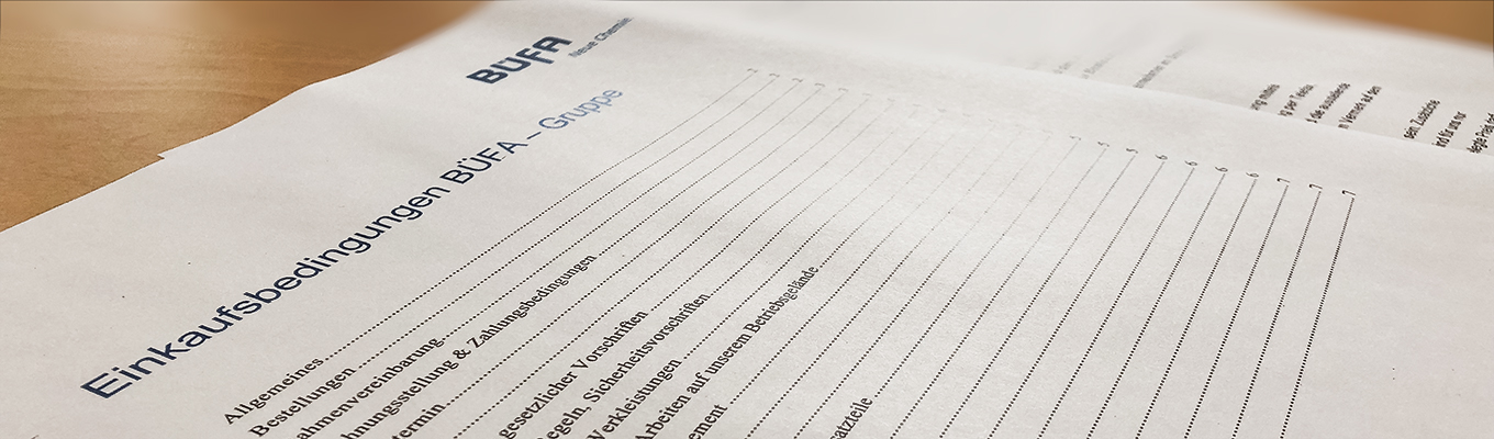 Einkaufsbedingungen - BÜFA