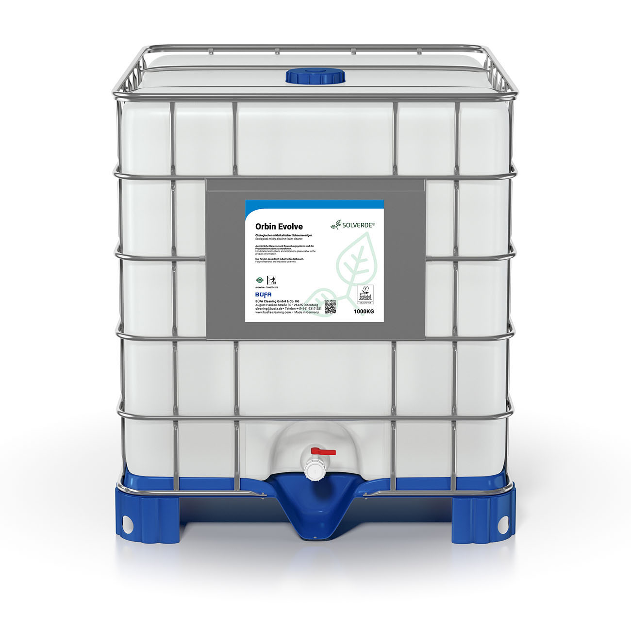 Orbin Evolve: Mild alkalische schuimreiniger op ecologische basis 1000 KG - BÜFA