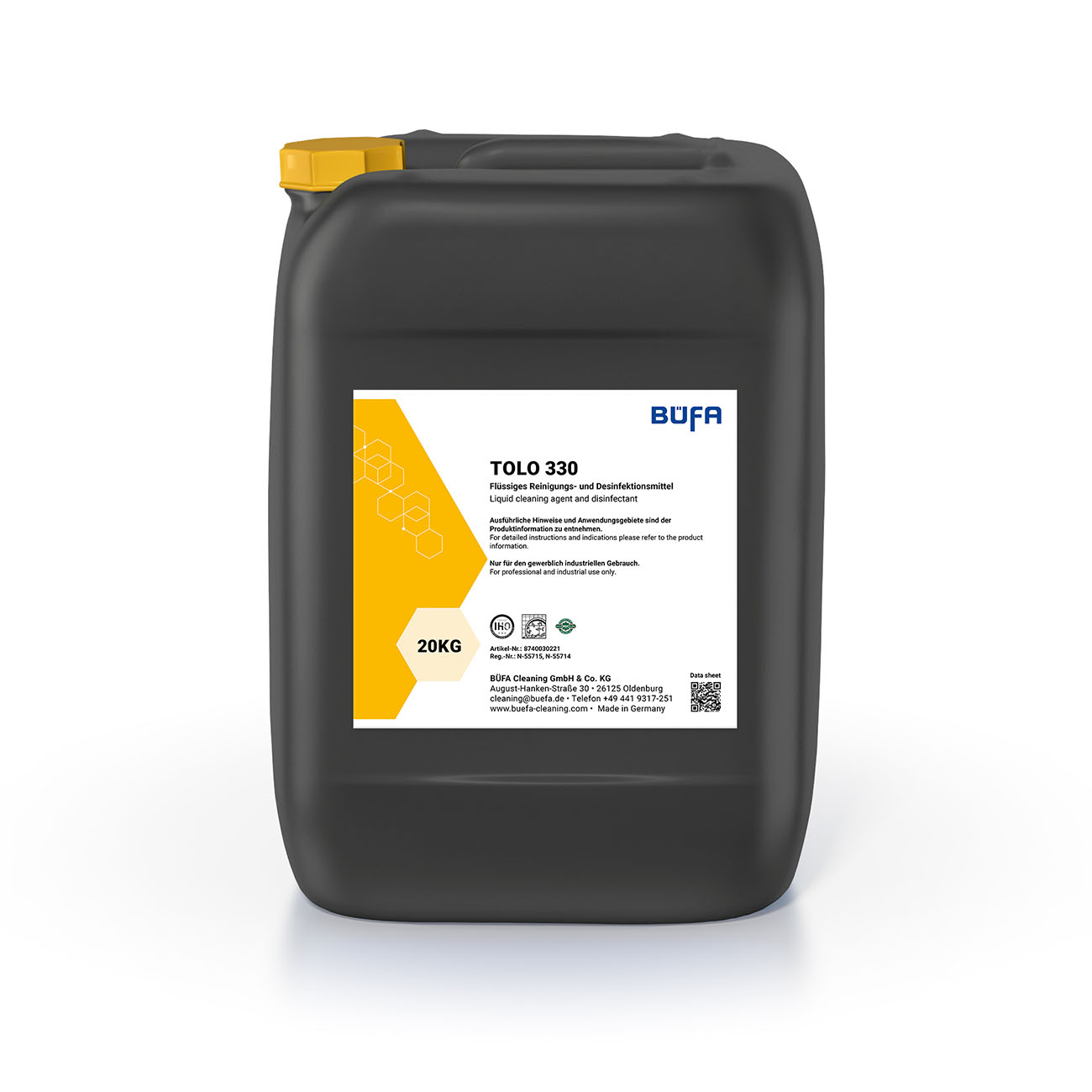 Tolo 330: Vloeibaar reinigings- en desinfectieconcentraat 20 KG - BÜFA