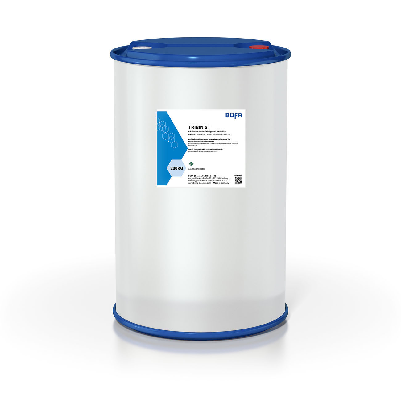 Tribin ST: Alkalisch krattenreinigingsmiddel / circulatiereiniger met actief chloor 230 KG - BÜFA