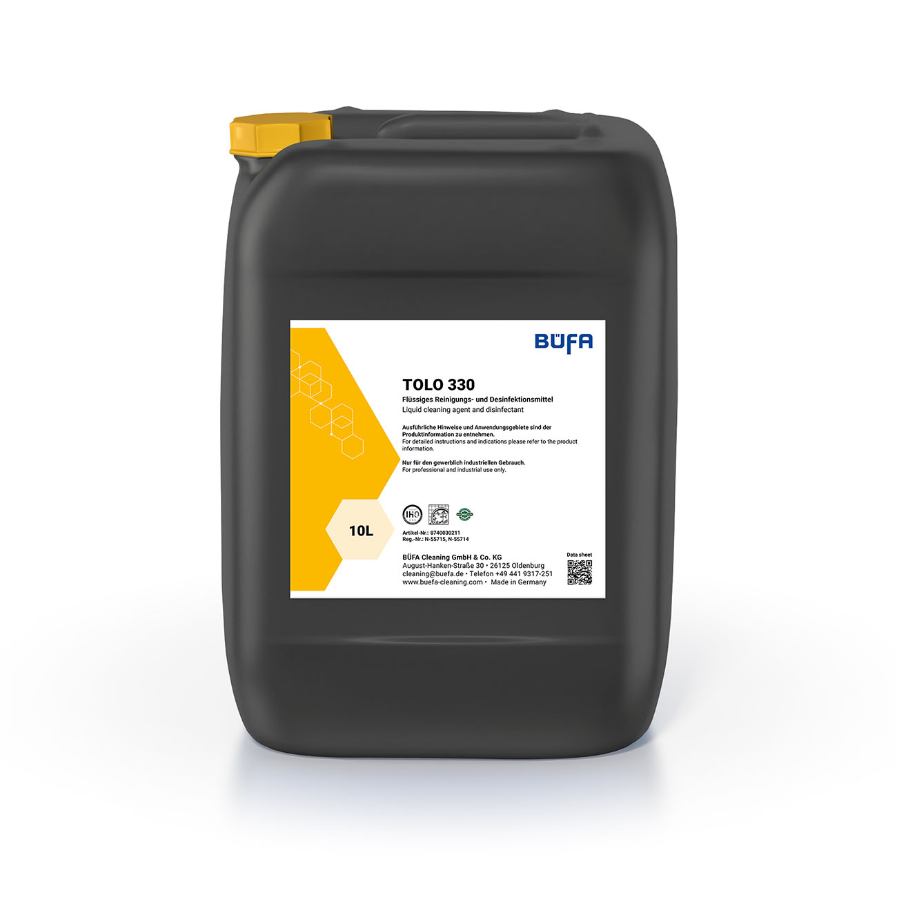 Tolo 330: Vloeibaar reinigings- en ontsmettingsconcentraat 10 L - BÜFA